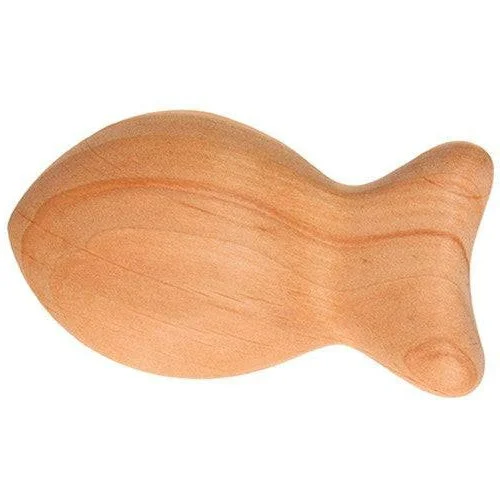 eco-conscious and sustainable wooden toys for children                   Wooden Fish Baby Rattle