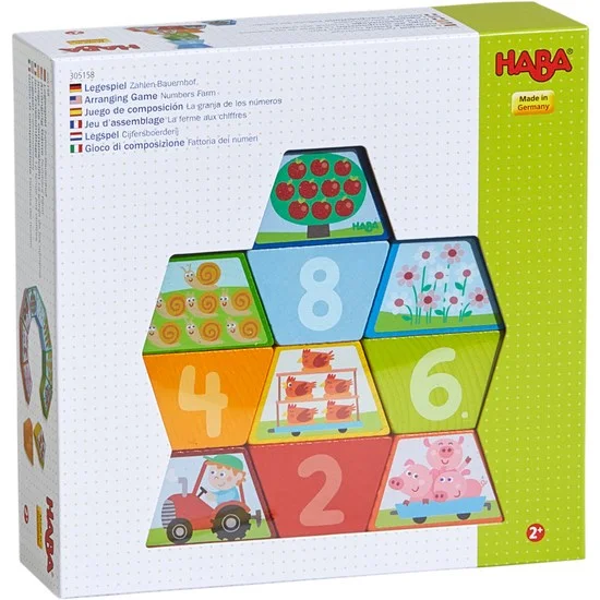 enchanting wooden toys for children                   HABA Arranging Game Numbers Farm