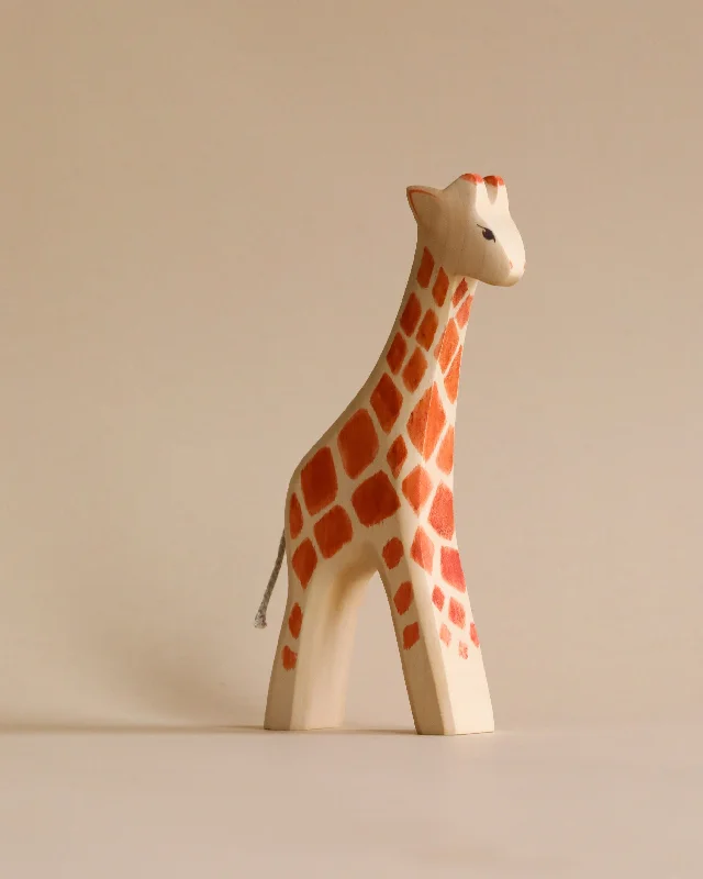sturdy and long-lasting wooden toys for active play                   Handmade Holzwald Giraffe - Large
