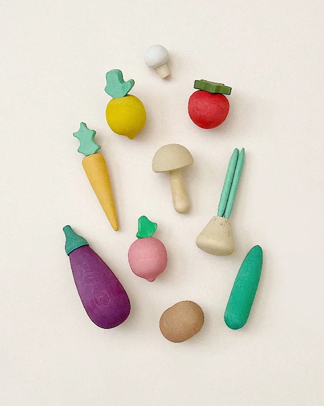 safe and child-appropriate wooden toys for different stages of development Raduga Grez Handmade Wooden Vegetable Set safe and child-appropriate wooden toys for different stages of development Raduga Grez Handmade Wooden Vegetable Set