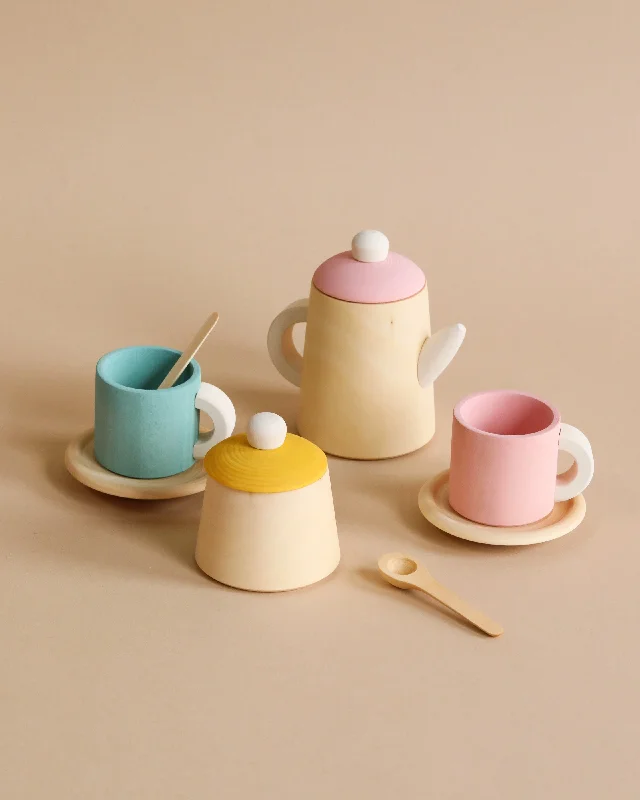 timeless classic wooden toys                   Raduga Grez Handmade Wooden Tea Set