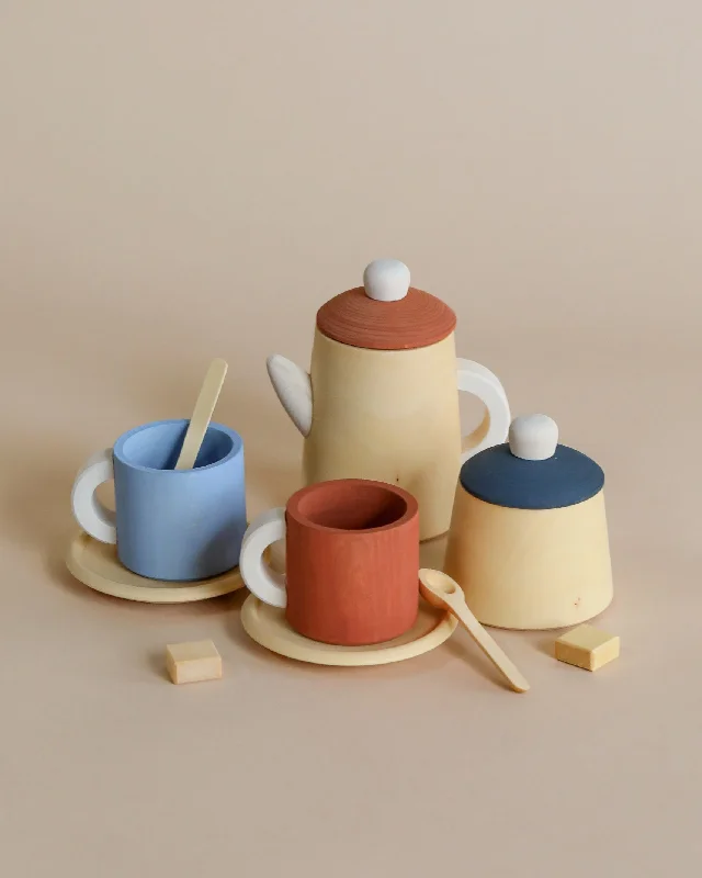 enchanting wooden toys that spark imagination                   Raduga Grez Handmade Wooden Tea Set