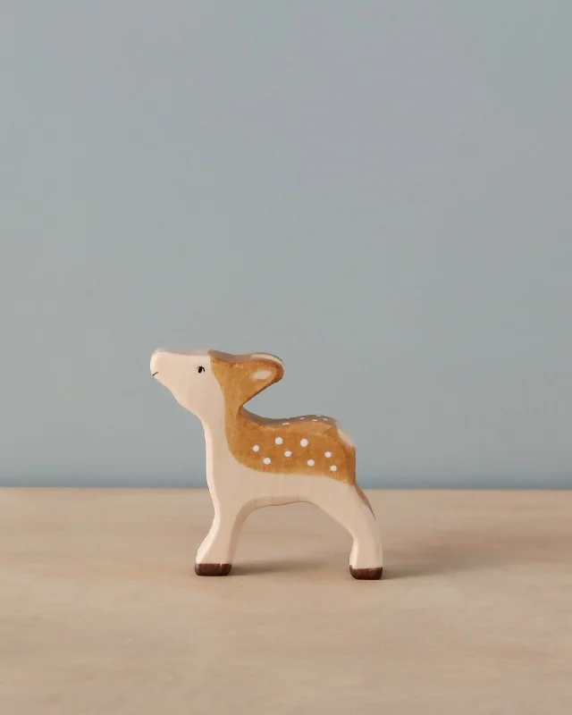 intricately designed wooden toys                 Holztiger Fawn