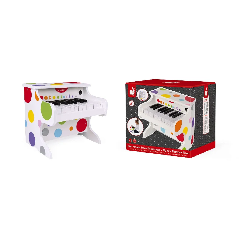 enchanting and magical wooden toys that spark the imagination                   Janod Confetti My First Electronic Piano