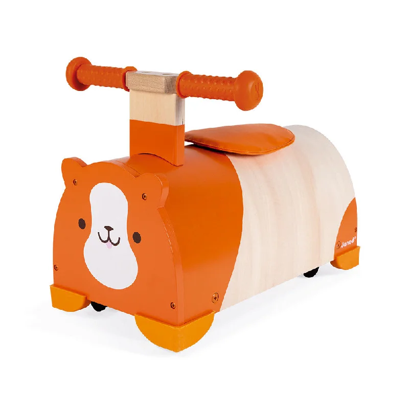 eco-conscious wooden toys that promote sustainability                   Janod Hamster Ride-On