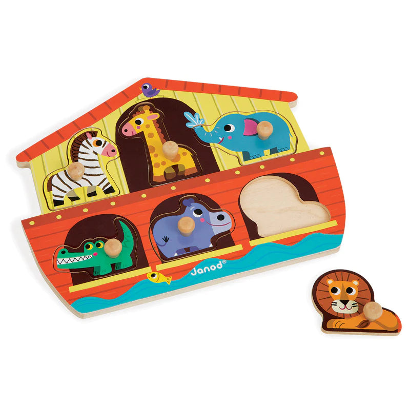 safe and non-toxic wooden toys that parents can trust Janod Puzzle Noah's Ark Wooden 6pc safe and non-toxic wooden toys that parents can trust Janod Puzzle Noah's Ark Wooden 6pc