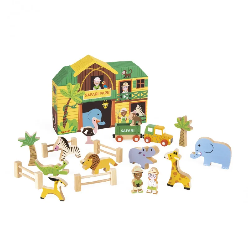 historically accurate and educational wooden toys that teach about cultures                   Janod Story Box Safari