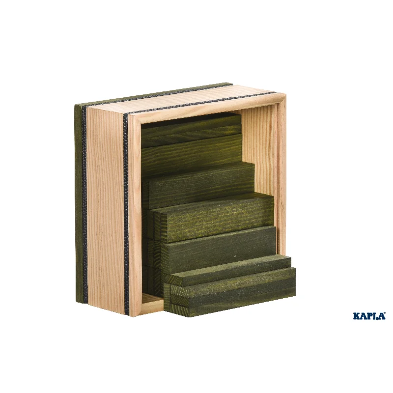 intricately carved wooden toys                   KAPLA 40 Square Green