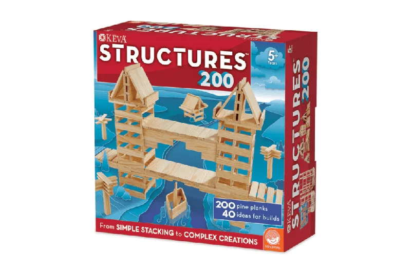 eco-friendly and sustainable wooden toys that promote environmental awareness                   KEVA Structures 200
