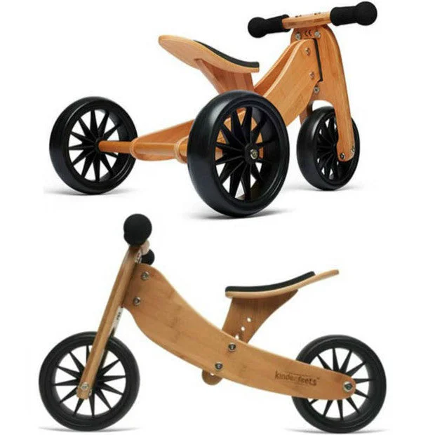 enchanting wooden toys for children                   Kinderfeets Tiny Tot 2 in 1 Plus Trike Bamboo