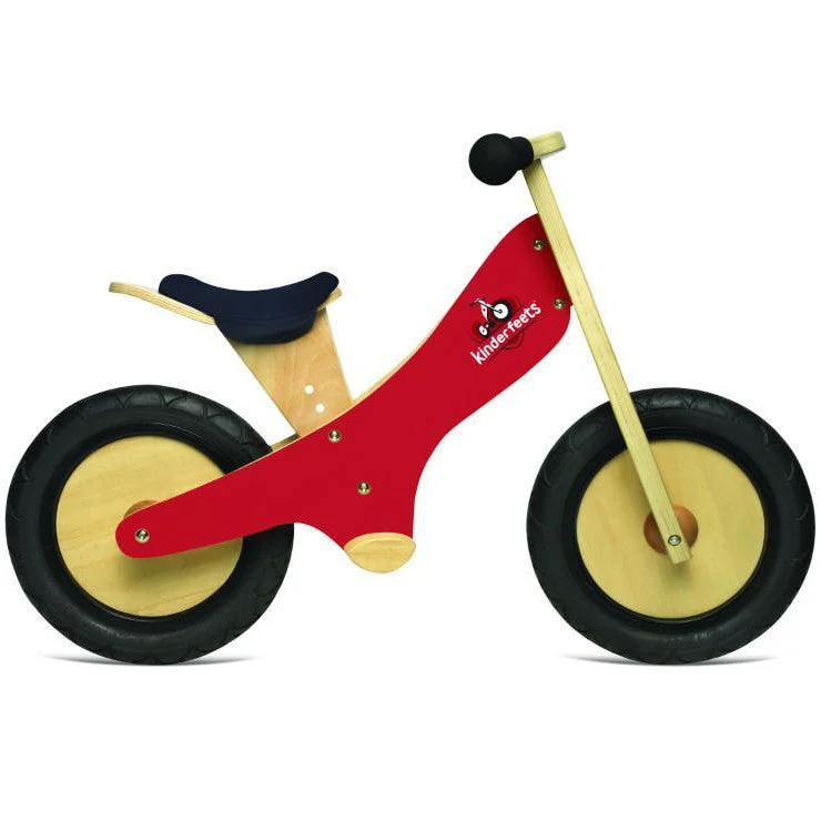 imaginative wooden toys                  Kinderfeets Balance Bike Red