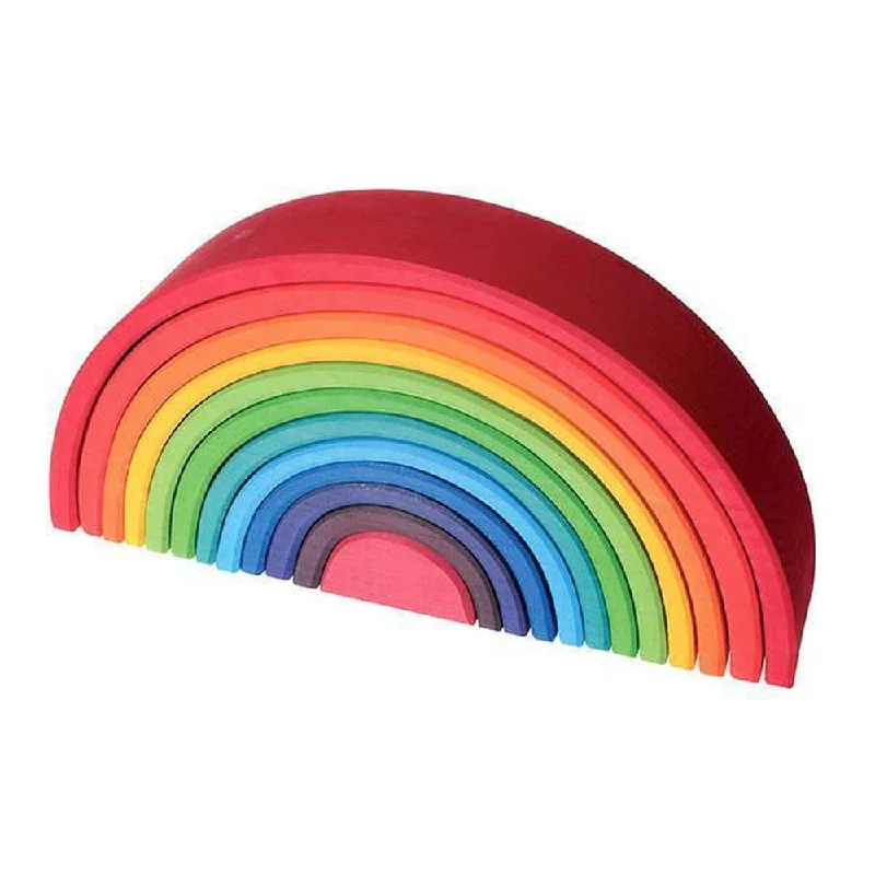 beautiful and detailed wooden toys that inspire creativity Grimm's large wooden rainbow stacker beautiful and detailed wooden toys that inspire creativity Grimm's large wooden rainbow stacker