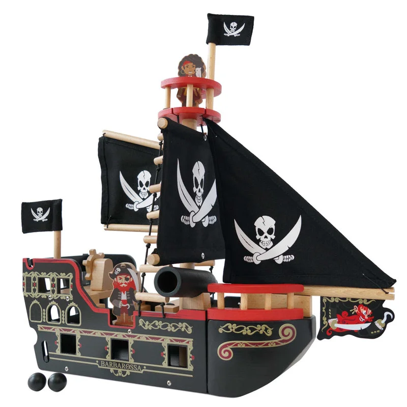 enchanting wooden toys that spark imagination                   Le Toy Van Pirate Ship Barbarossa