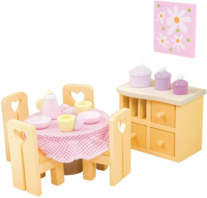 eco-friendly and sustainable wooden toys that promote environmental awareness                   Le Toy Van ME049 Wooden SugarPlum Dining Room