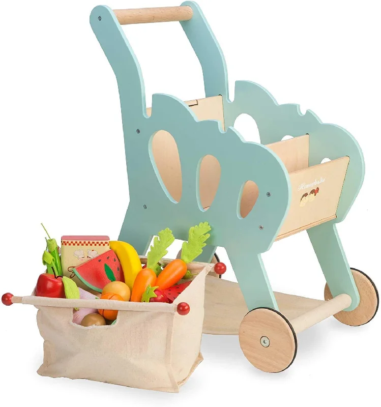 eco-friendly and sustainably made wooden toys                   Le Toy Van Honeybake Wooden Shopping Trolley