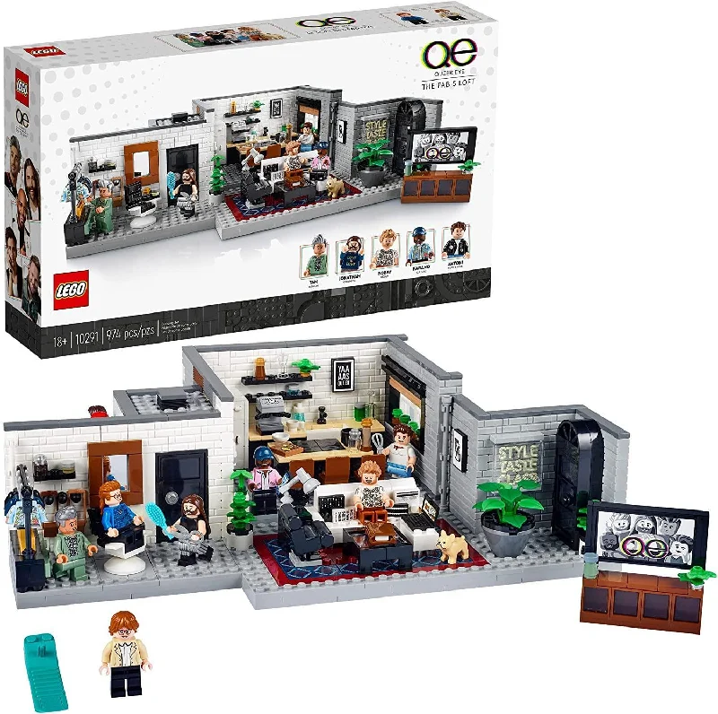 Adorable and charming LEGO charactersLEGO 10291 Queer Eye – The Fab 5 Loft