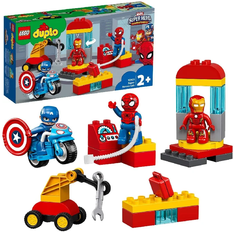 Inspiring future engineers LEGOLEGO DUPLO 10921 Marvel Super Heroes Lab with Spiderman, Ironman and Captain America