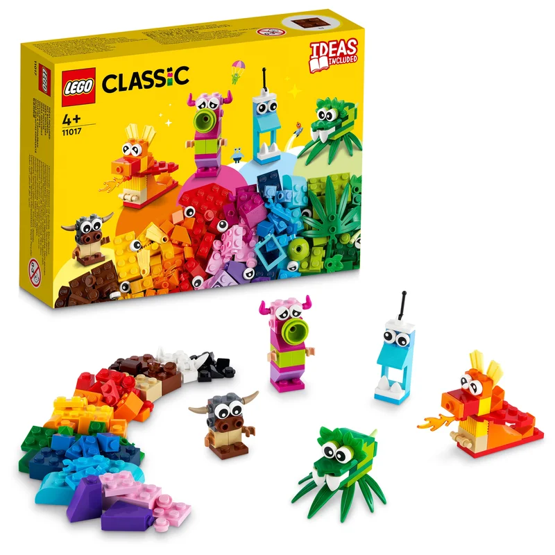 Seamlessly fitting LEGO connectionsLEGO 11017 Classic Creative Monsters