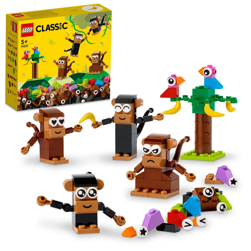 Fostering patience and perseverance LEGOLEGO 11031 Classic Creative Monkey Fun