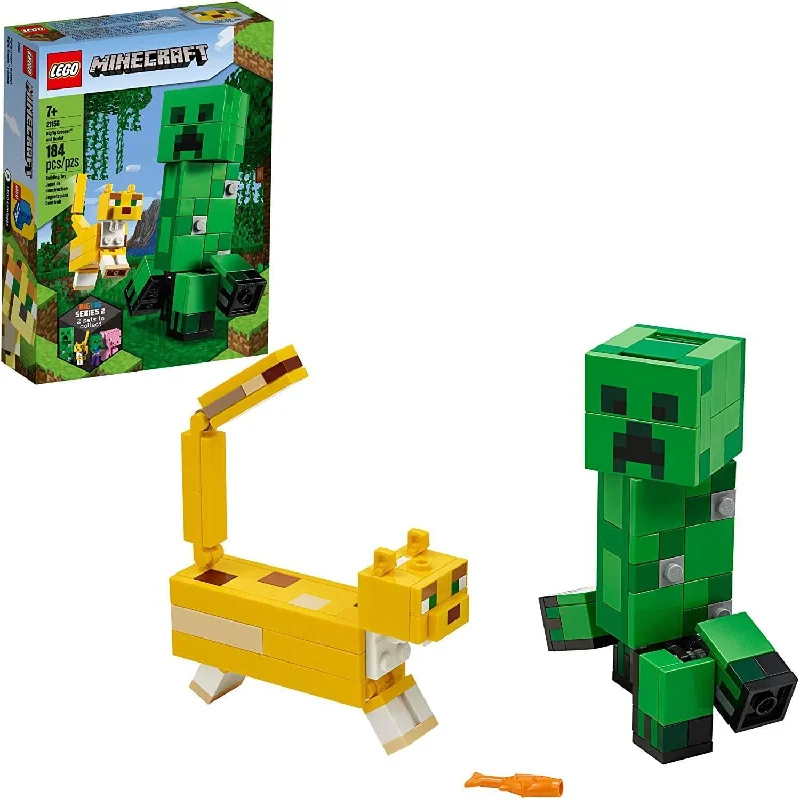 Inspiring problem-solving LEGO challengesLEGO 21156 MINECRAFT BigFig Creeper and Ocelot