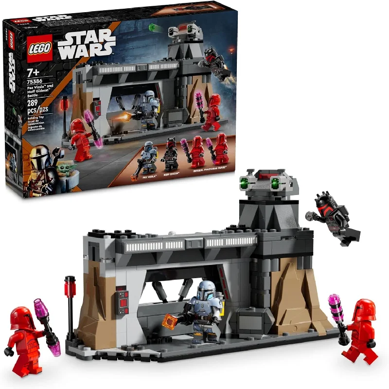 Captivating and enchanting LEGO worldsLEGO 75386 Star Wars The Mandalorian Paz Vizsla and Moff Gideon Battle, Fun Building Set for Kids, Collectible Star Wars Toy with 4 Minifigures