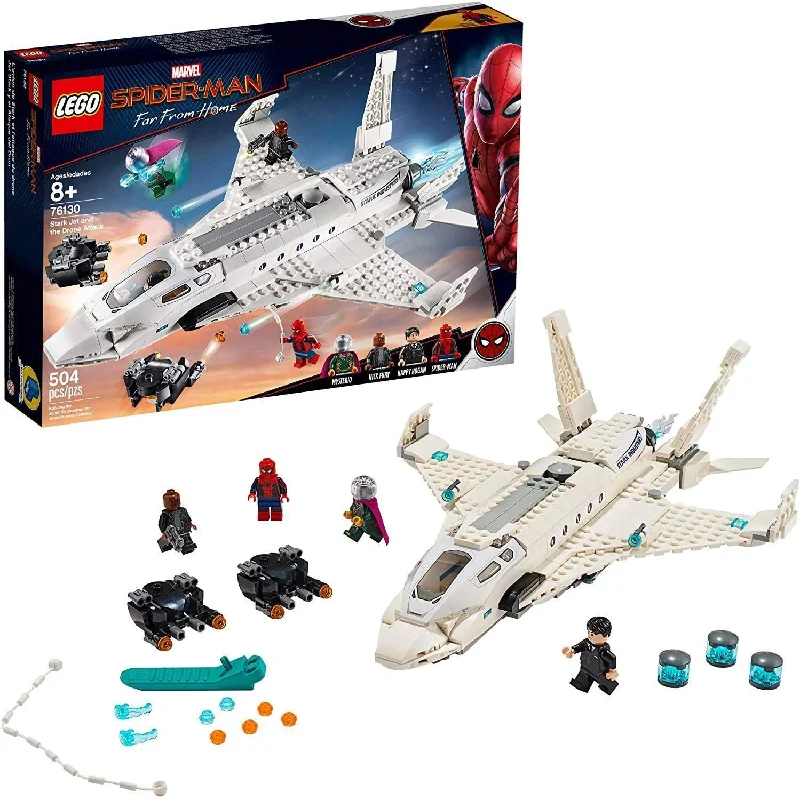 Iconic and recognizable LEGO charactersLEGO MARVEL 76130 Spider Man Far From Home: Stark Jet and the Drone Attack