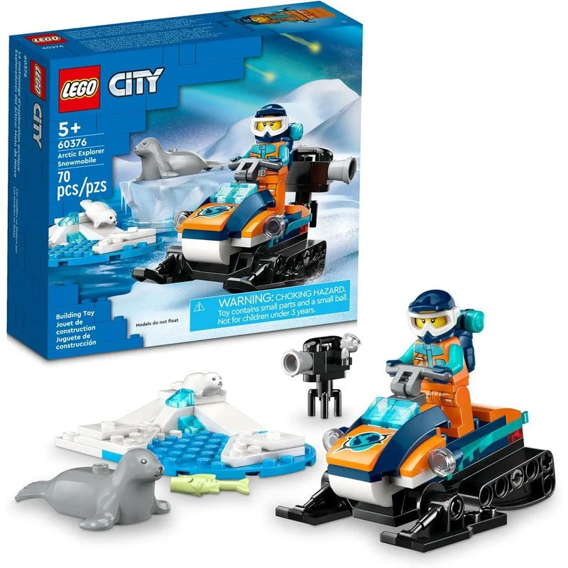 Offering endless possibilities LEGOLEGO Arctic Explorer Snow Mobile Construction Blocks Set (60376) - TM