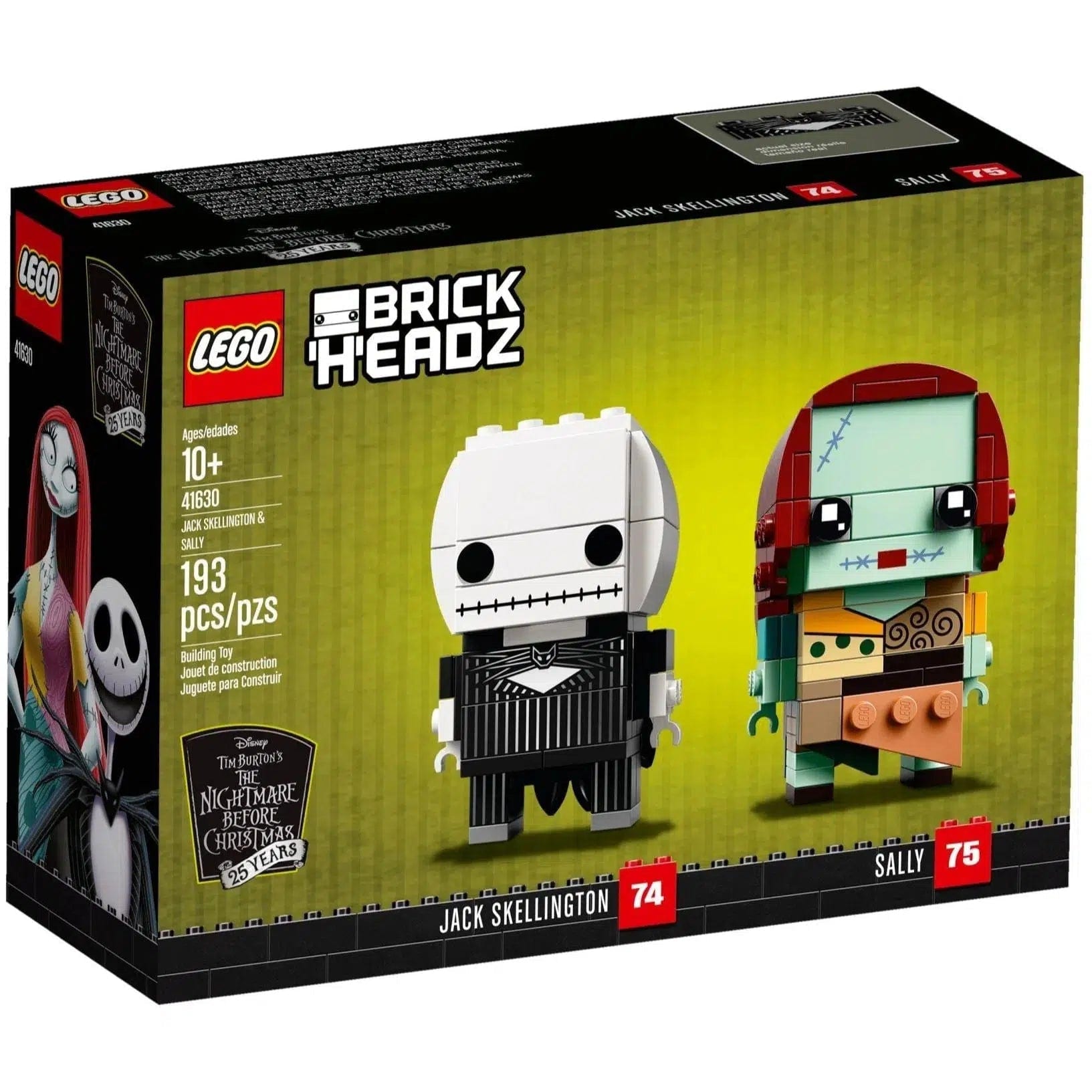 Endlessly customizable LEGO setsLEGO [BrickHeadz: Disney's The Nightmare Before Christmas] - Jack Skellington & Sally Building Set (41630)