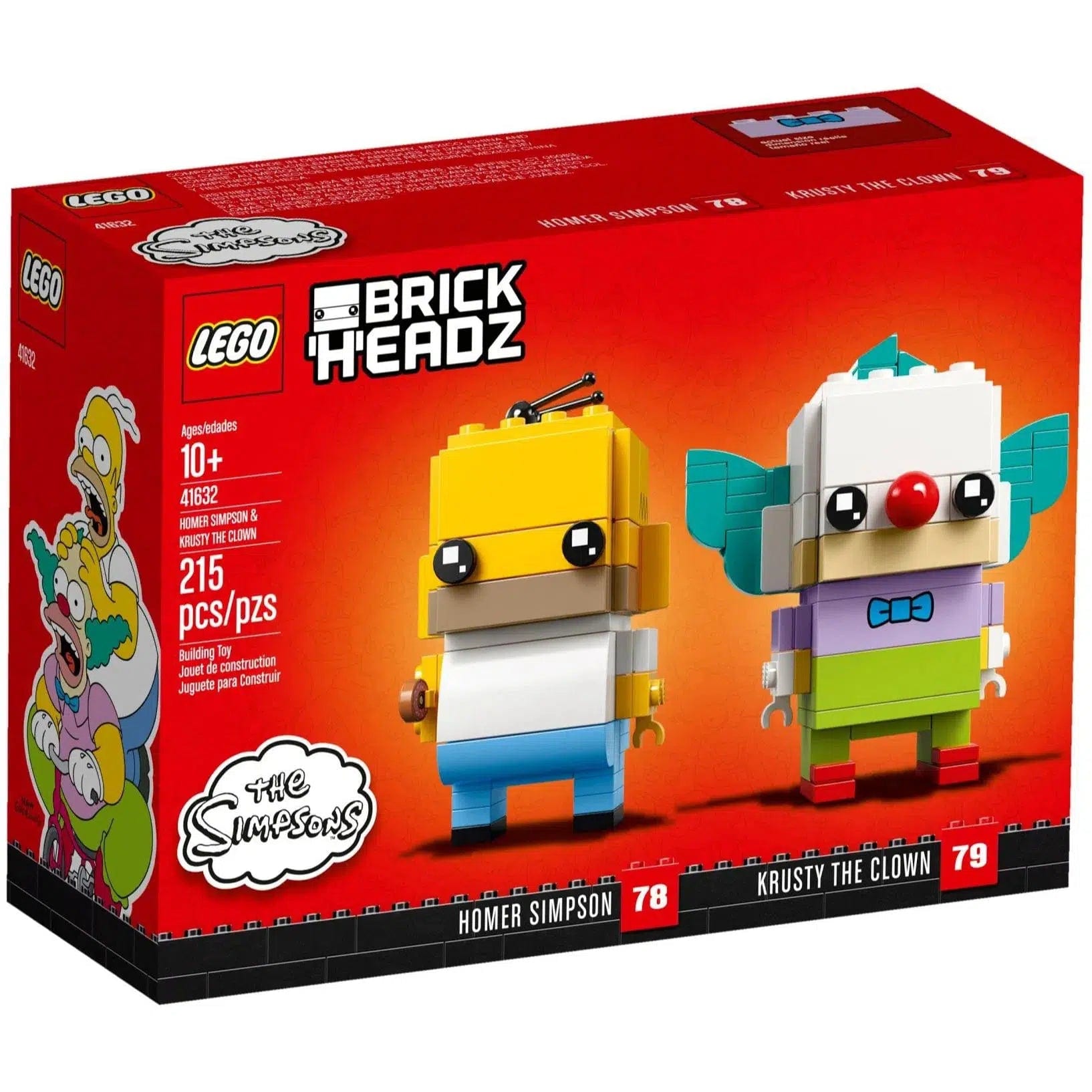 Offering a sense of nostalgia LEGOLEGO [BrickHeadz: The Simpsons] - Homer Simpson & Krusty the Clown (41632)