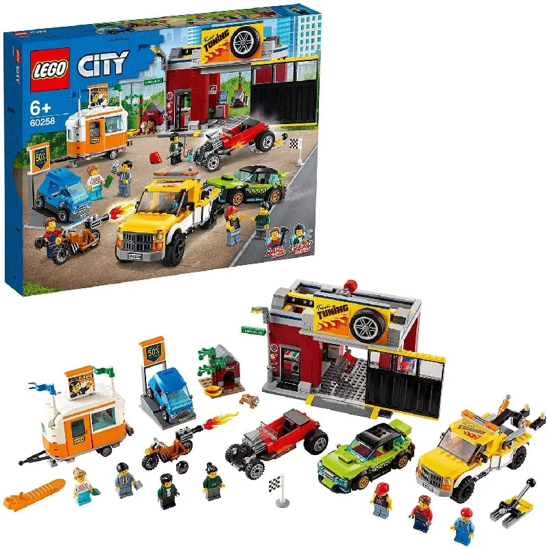 Non-toxic and safe LEGO toysLEGO CITY 60258 Nitro Wheels Tuning Workshop Building Set