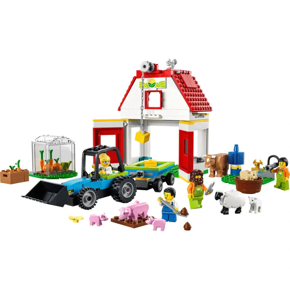 Age-appropriate LEGO toysLEGO CITY 60346 Barn & Farm Animals Set with Tractor Toy