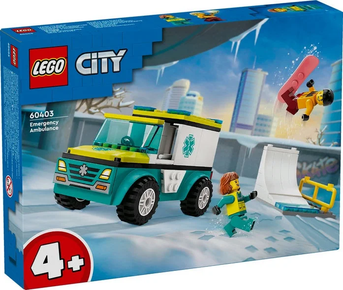 Endlessly customizable LEGO setsLego City - Emergency Ambulance and Snowboarder 60403