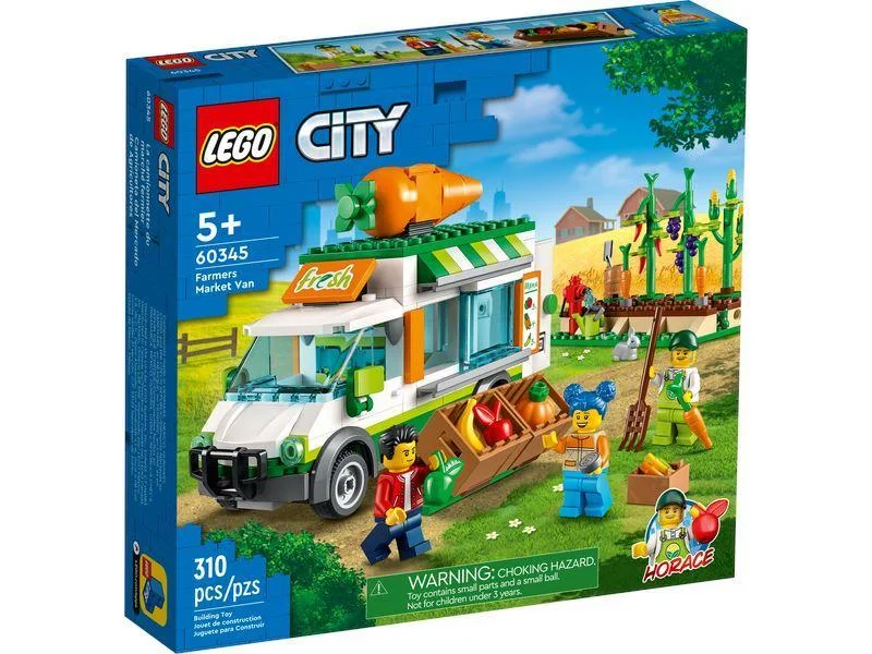 Fun-filled LEGO adventuresLEGO CITY 60345 Farmers Market Van Food Truck Farm Toy Set Fun-filled LEGO adventuresLEGO CITY 60345 Farmers Market Van Food Truck Farm Toy Set