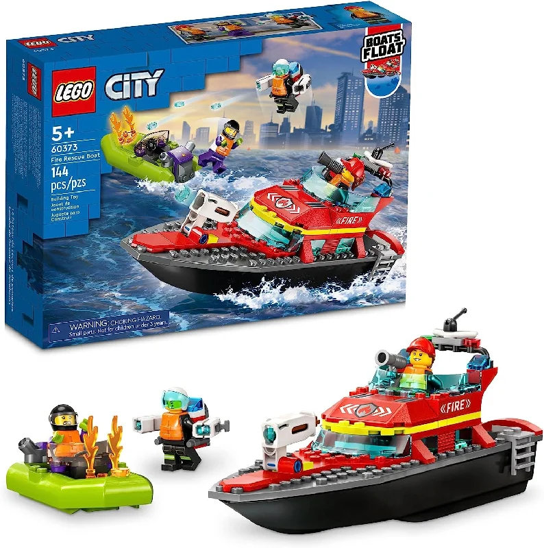 Inspiring problem-solving LEGO challengesLEGO City - Fire Rescue Boat 60373