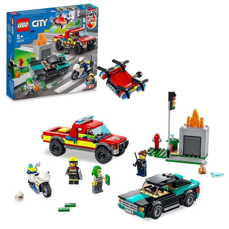 Imagination-sparking LEGO setsLEGO City Fire Rescue&Police Chase 60319 Building Kit (295 Pcs) Imagination-sparking LEGO setsLEGO City Fire Rescue&Police Chase 60319 Building Kit (295 Pcs)