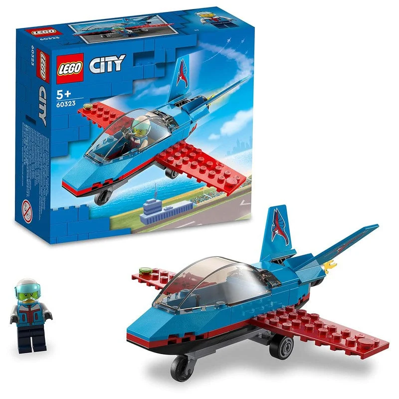 Intricately designed LEGOLEGO City Stunt Plane 60323 Building Kit (59 Pcs)