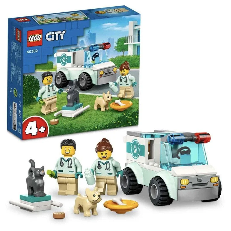 Inspiring architectural interest LEGOLEGO City Vet Van Rescue 60382 Building Toy Set (58 Pcs) Inspiring architectural interest LEGOLEGO City Vet Van Rescue 60382 Building Toy Set (58 Pcs)