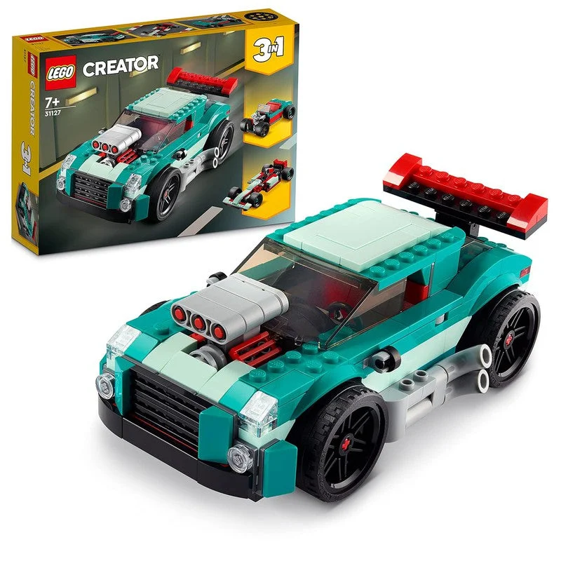 Age-appropriate LEGO toysLego Creator 3 in 1 Street Racer Building Blocks Set (258 Pcs) Age-appropriate LEGO toysLego Creator 3 in 1 Street Racer Building Blocks Set (258 Pcs)
