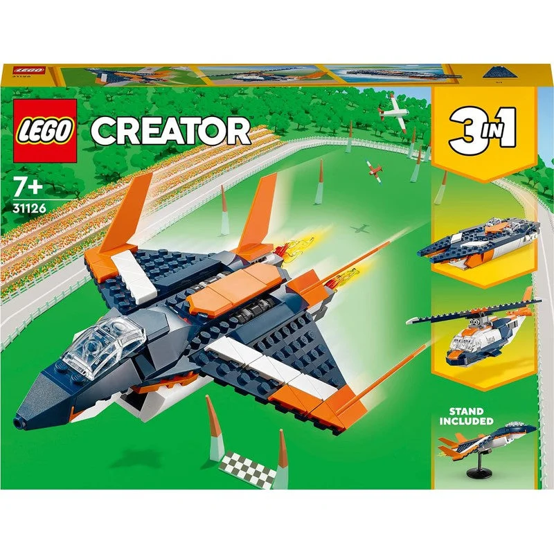 Intricately designed LEGOLEGO Creator 3 in 1 Supersonic Jet Building Blocks Set (215 Pieces) Intricately designed LEGOLEGO Creator 3 in 1 Supersonic Jet Building Blocks Set (215 Pieces)