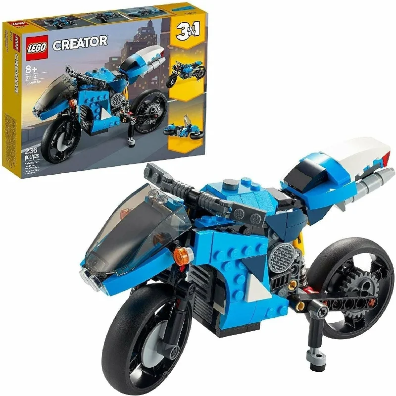 Stimulating and engaging LEGO playLEGO Creator 3in1 Superbike 31114 Toy Motorcycle Building 236 Pieces Stimulating and engaging LEGO playLEGO Creator 3in1 Superbike 31114 Toy Motorcycle Building 236 Pieces