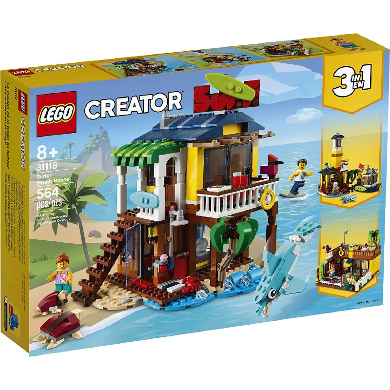 Time-honored LEGO traditionsLEGO Creator Surfer Beach House 564 Piece Building Set (31118) Time-honored LEGO traditionsLEGO Creator Surfer Beach House 564 Piece Building Set (31118)