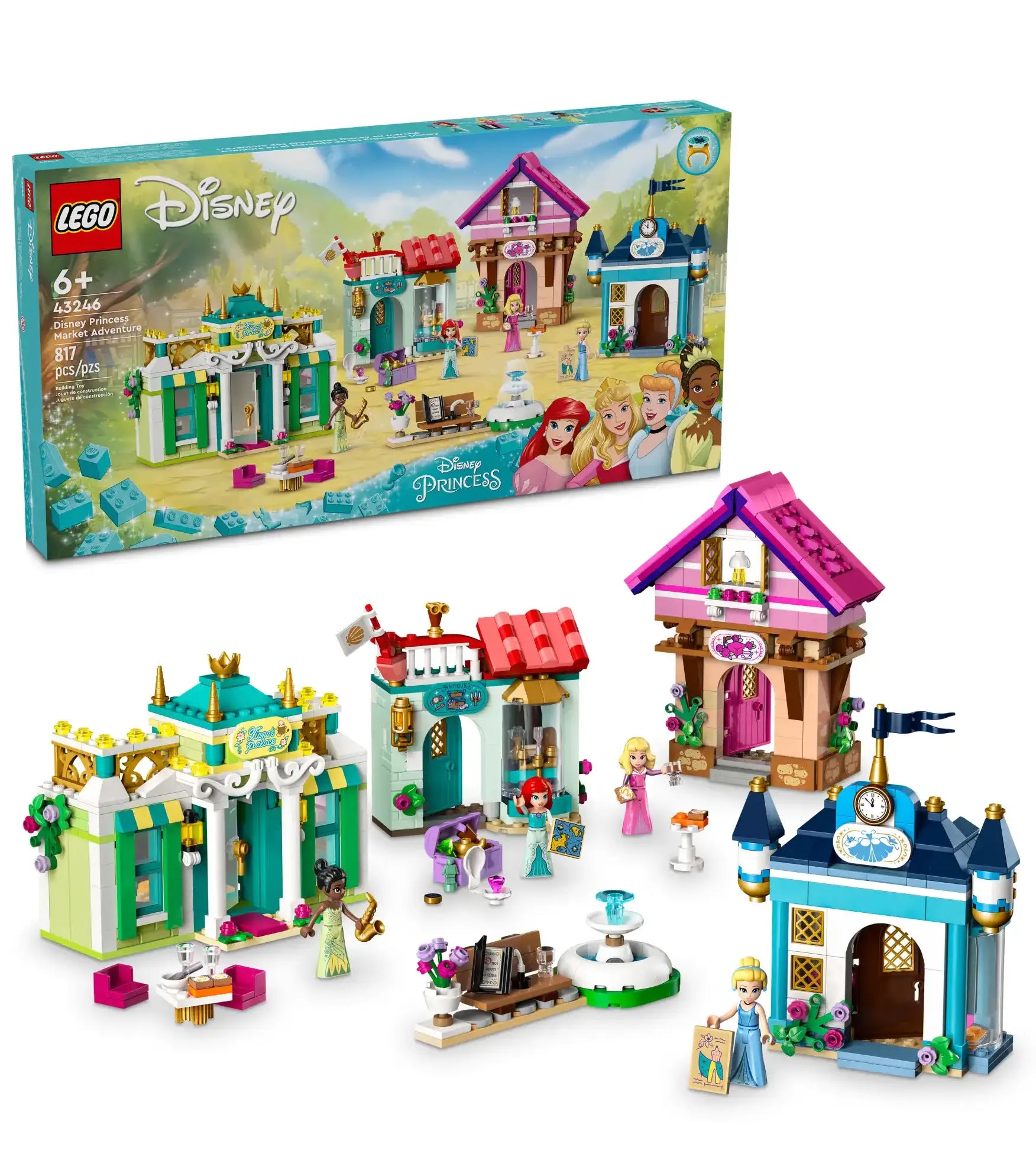 Beautifully crafted LEGO sculpturesLEGO DISNEY 43246 Disney Princess Market Adventure