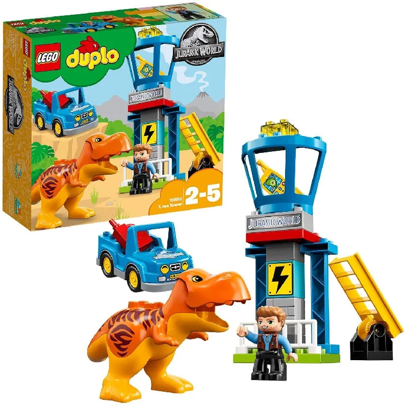 Promoting critical thinking LEGO challengesLEGO DUPLO 10880 Jurassic World T. Rex Tower