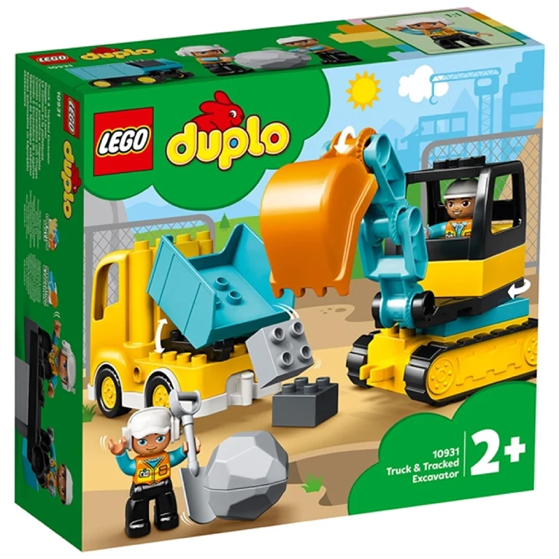 Endlessly replayable LEGO scenariosLEGO® DUPLO® Truck and Tracked Excavator