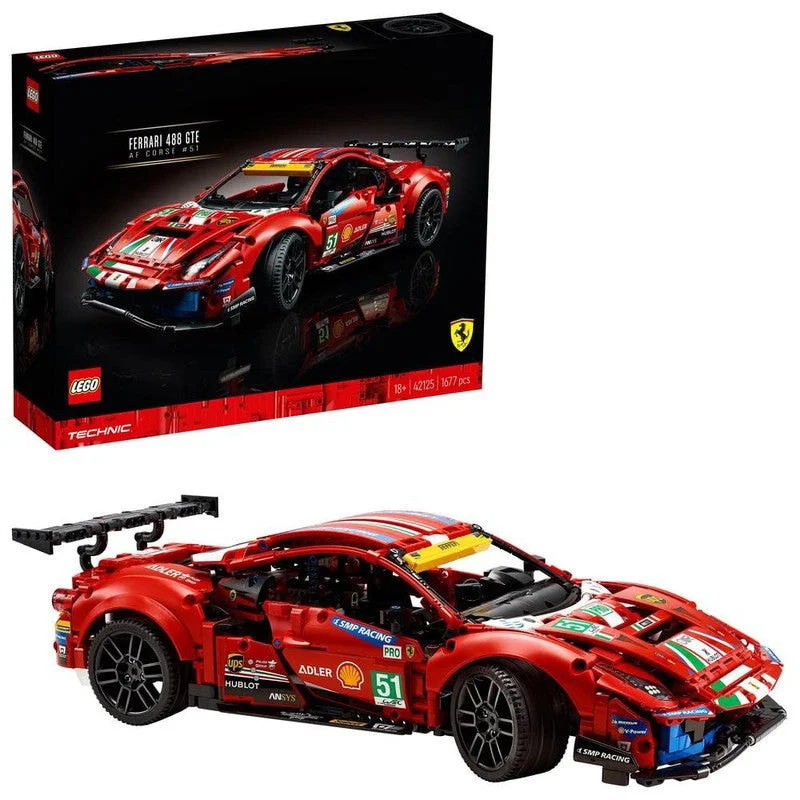 Adorable and charming LEGO charactersLego Ferrari 488 GTE AF Corse 51 V29 Building Blocks (1677 Pieces) -  (COD Not Available)