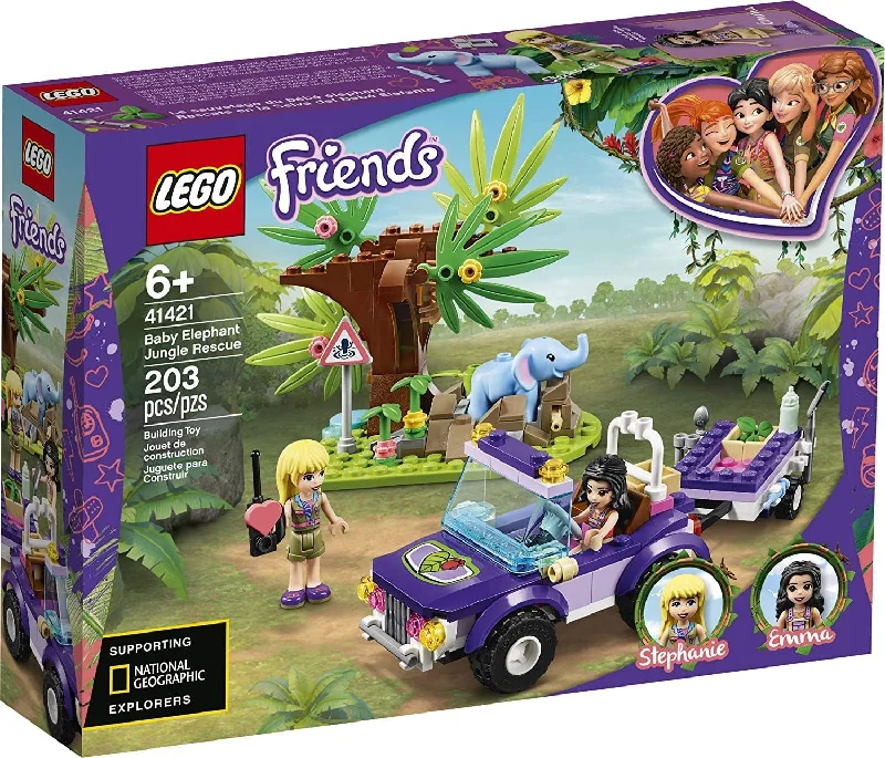 Family-friendly LEGO experiencesLEGO FRIENDS 41421 Baby Elephant Jungle Rescue Playset