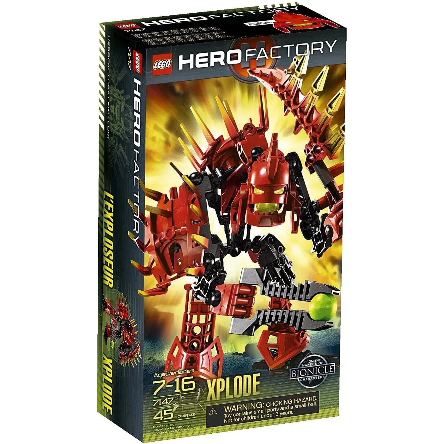 Age-appropriate LEGO toysLEGO [Hero Factory] - Xplode Building Set (7147)
