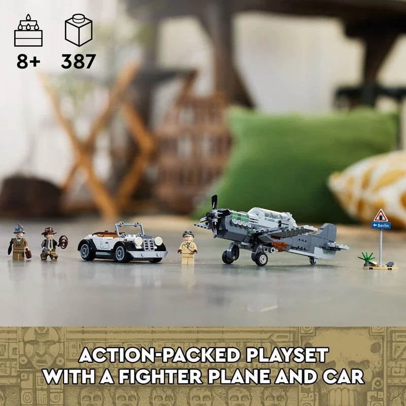 Stress-relieving LEGO buildingLEGO Indiana Jones and the Last Crusade Fighter Plane Chase 77012 Building Set (387 Pieces)