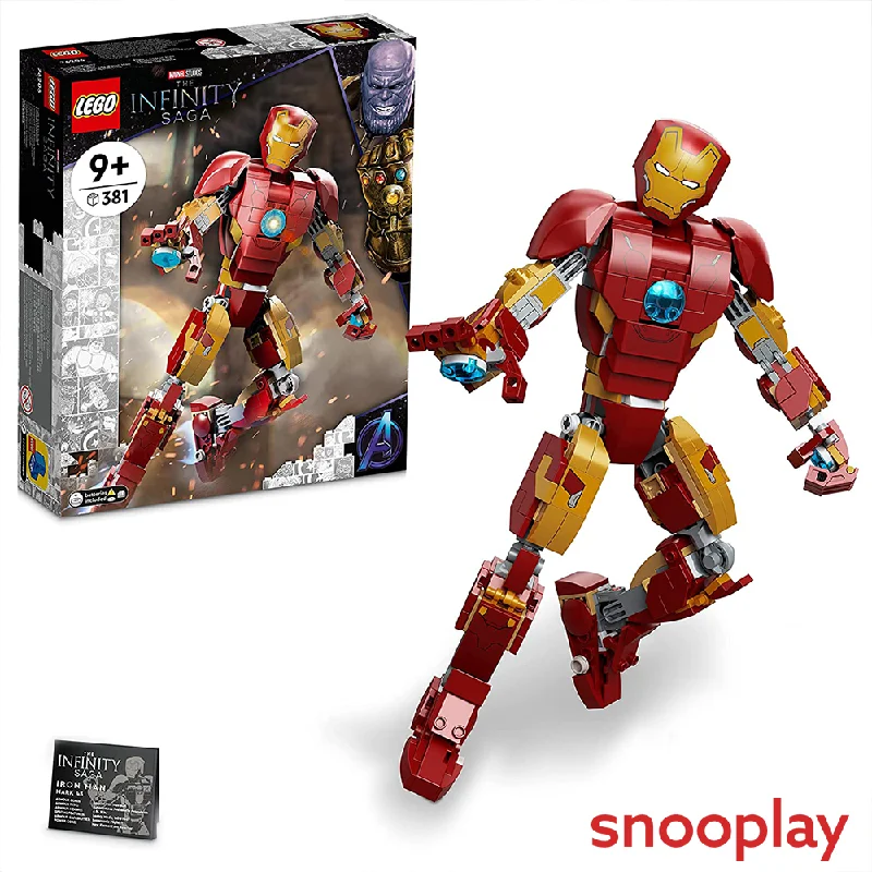 Finely detailed LEGO structuresLEGO Iron Man Figure V29  Construction Blocks Set (Battery Operated) (76206)