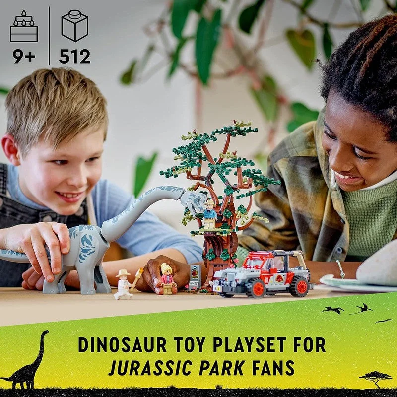 Promoting social skills LEGO playLEGO Jurassic World Brachiosaurus Discovery 76960 Jurassic Park 30th Anniversary Dinosaur Building Kit (512 Pieces)